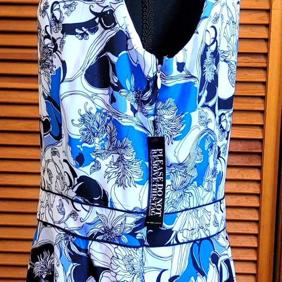 NWT Sleeveless Floral Dress Plus Size 14 (NY&CO) - Picture 5 of 5